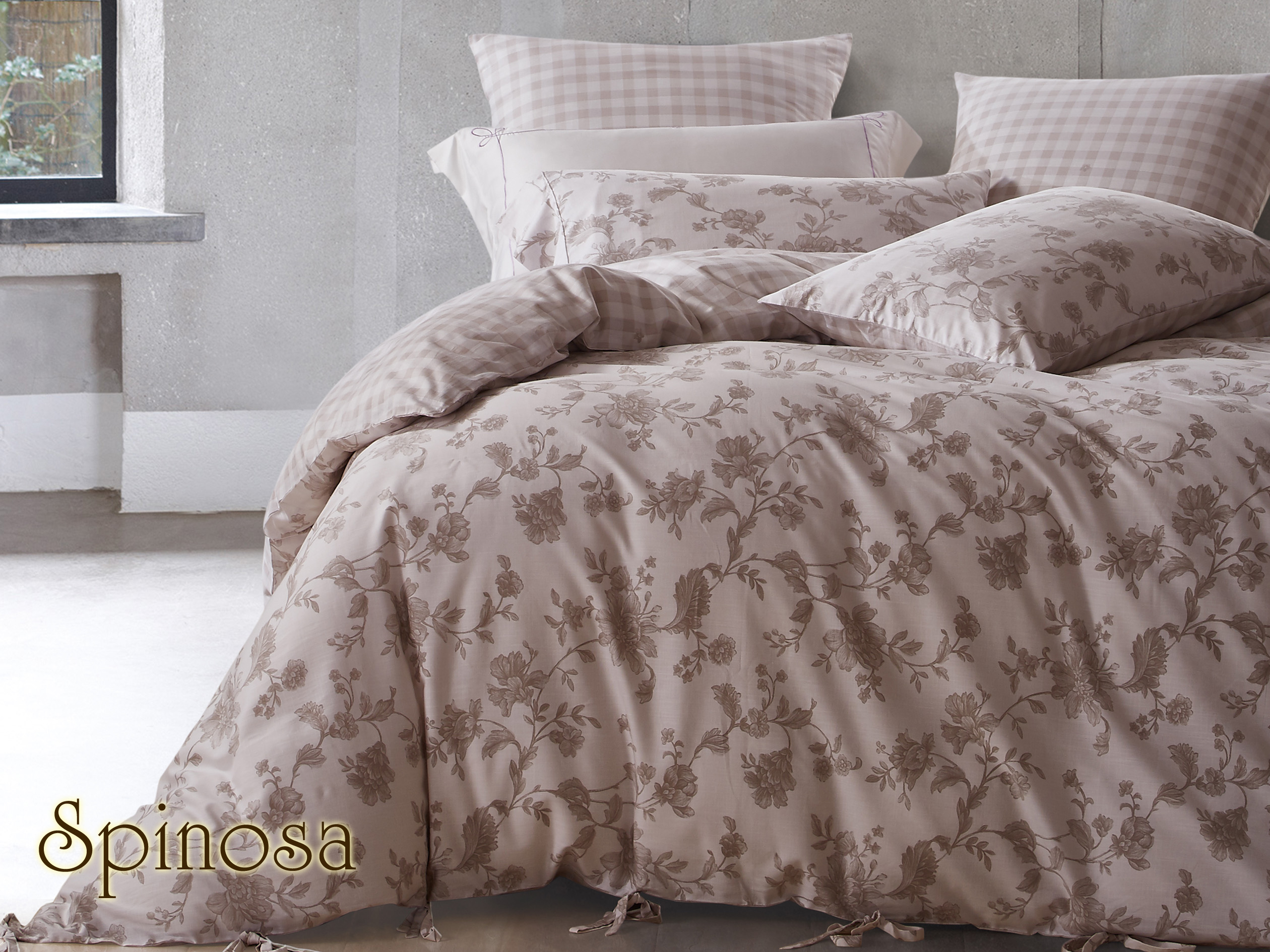 Canella Sprei atau Bed Cover Motif Spinosa Linen Katun 900TC - Image 4