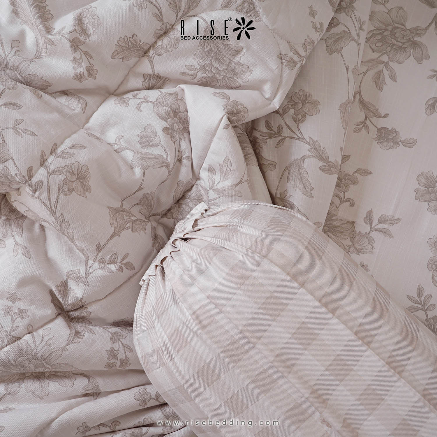 Canella Sprei atau Bed Cover Motif Spinosa Linen Katun 900TC - Image 2