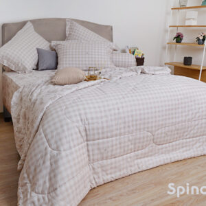 Canella Set Sprei dan Bed Cover Motif Spinosa Linen Katun 900TC