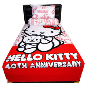 Sprei Hello Kitty Motif 40th Anniversary