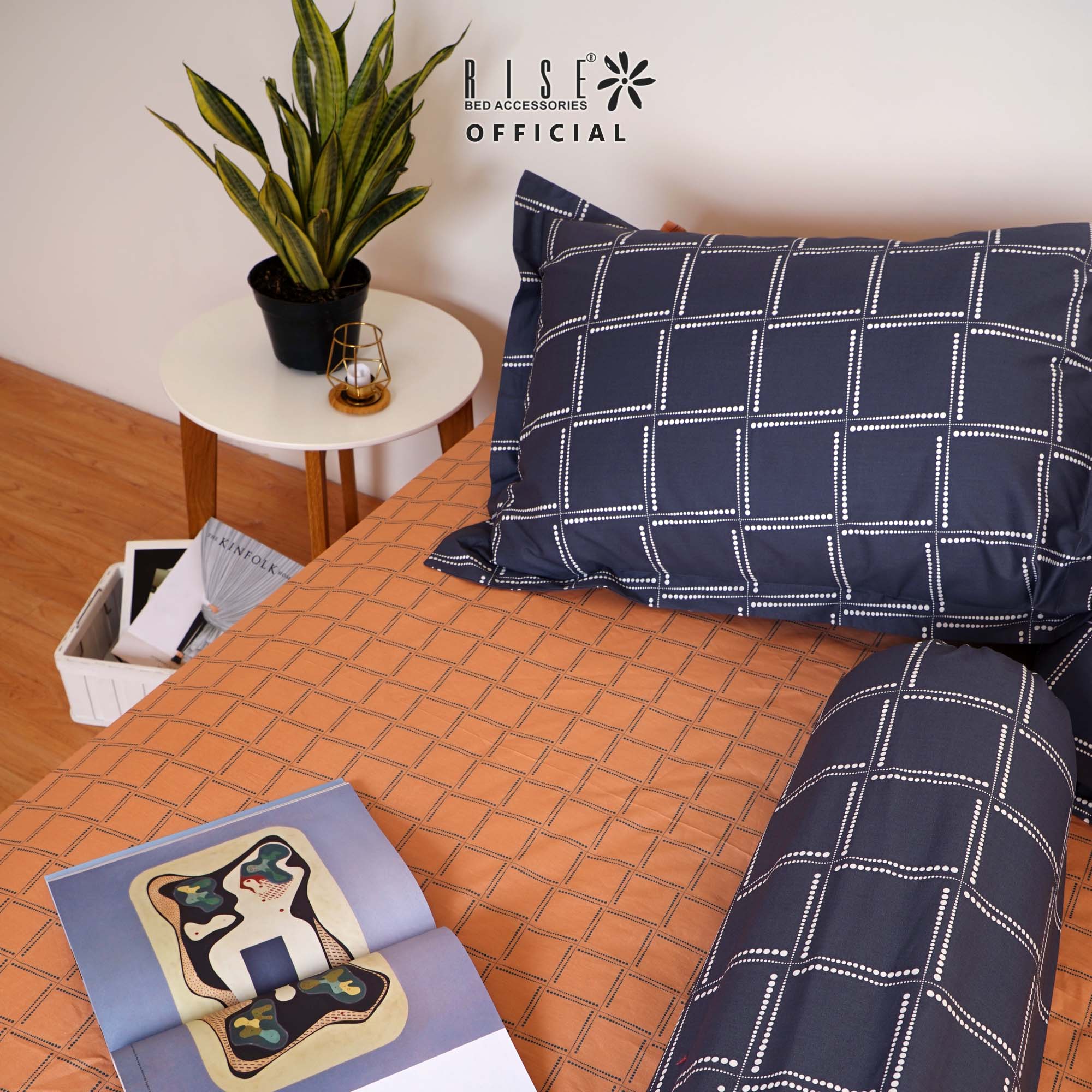 Rise Sprei atau Bed Cover Madhava Katun Satin 550TC - Image 7