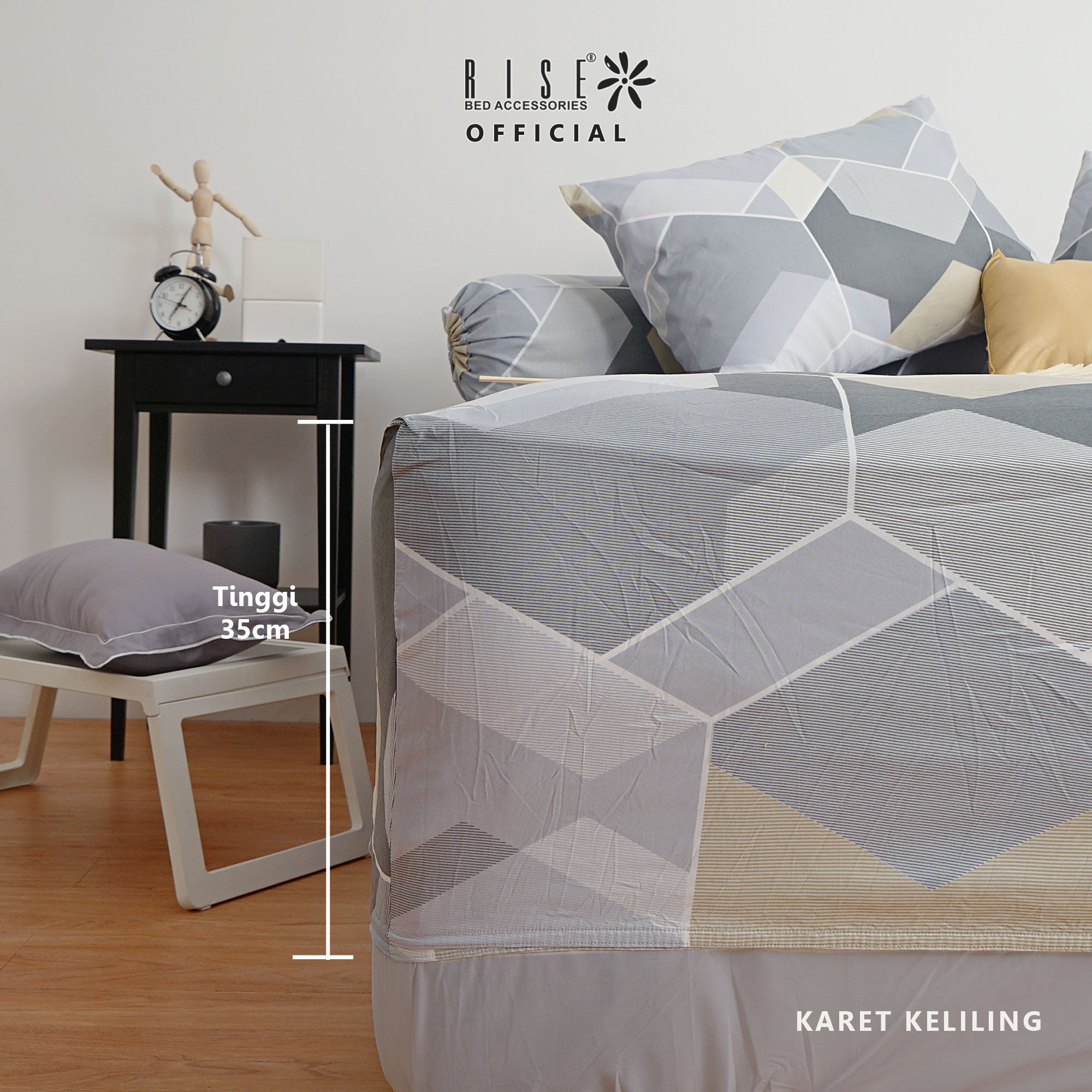 Set Sprei dan Bed Cover Alva Micro Fiber 350TC - Image 8