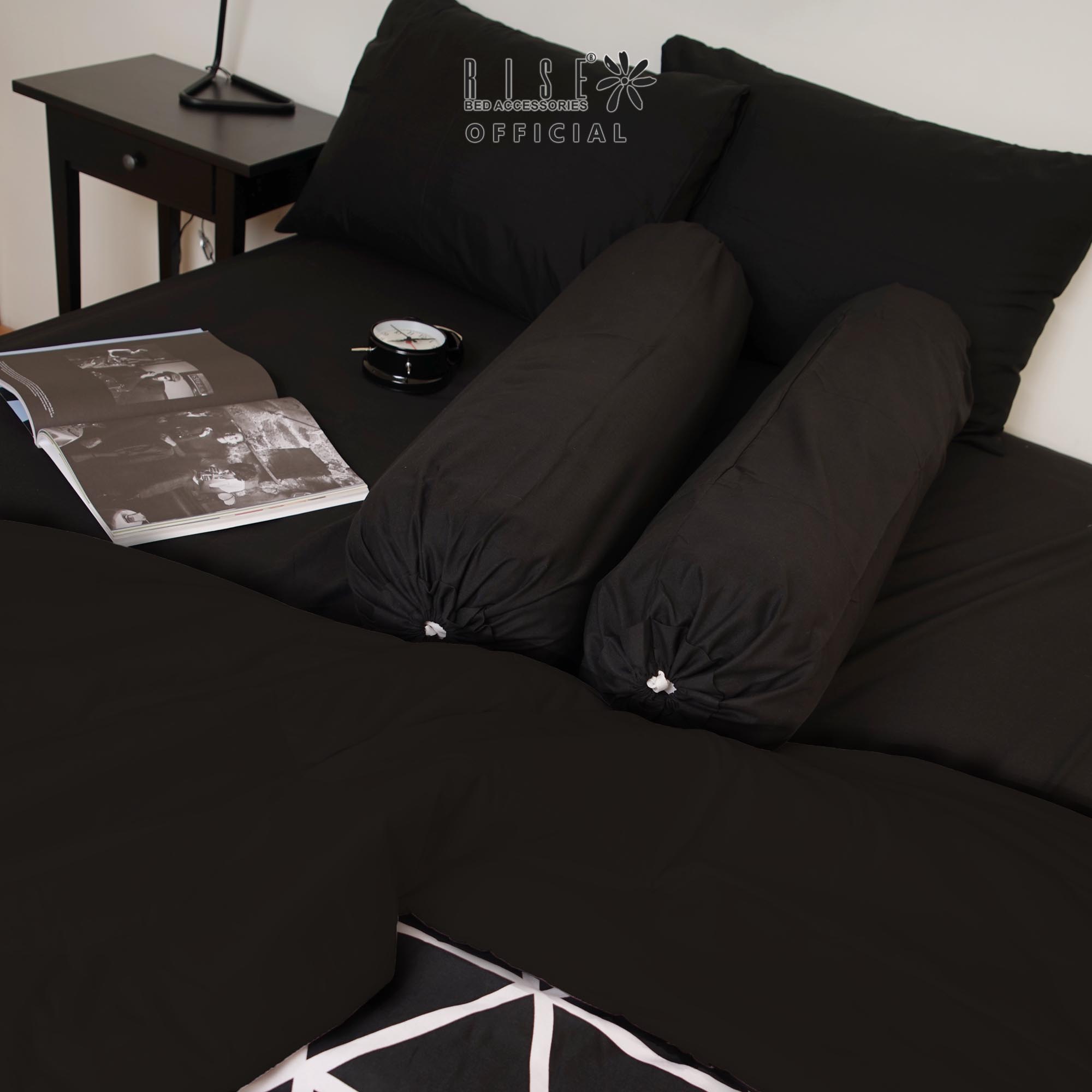 Set Sprei dan Bed Cover Aiden BLACK Micro Fiber 360TC - Image 3