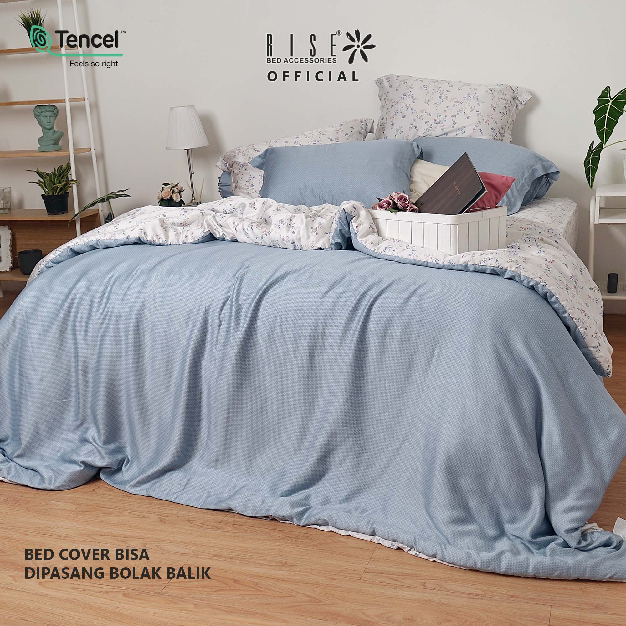 Set Sprei dan Bedcover Valetta TENCEL™ Lyocell 820TC - Image 4