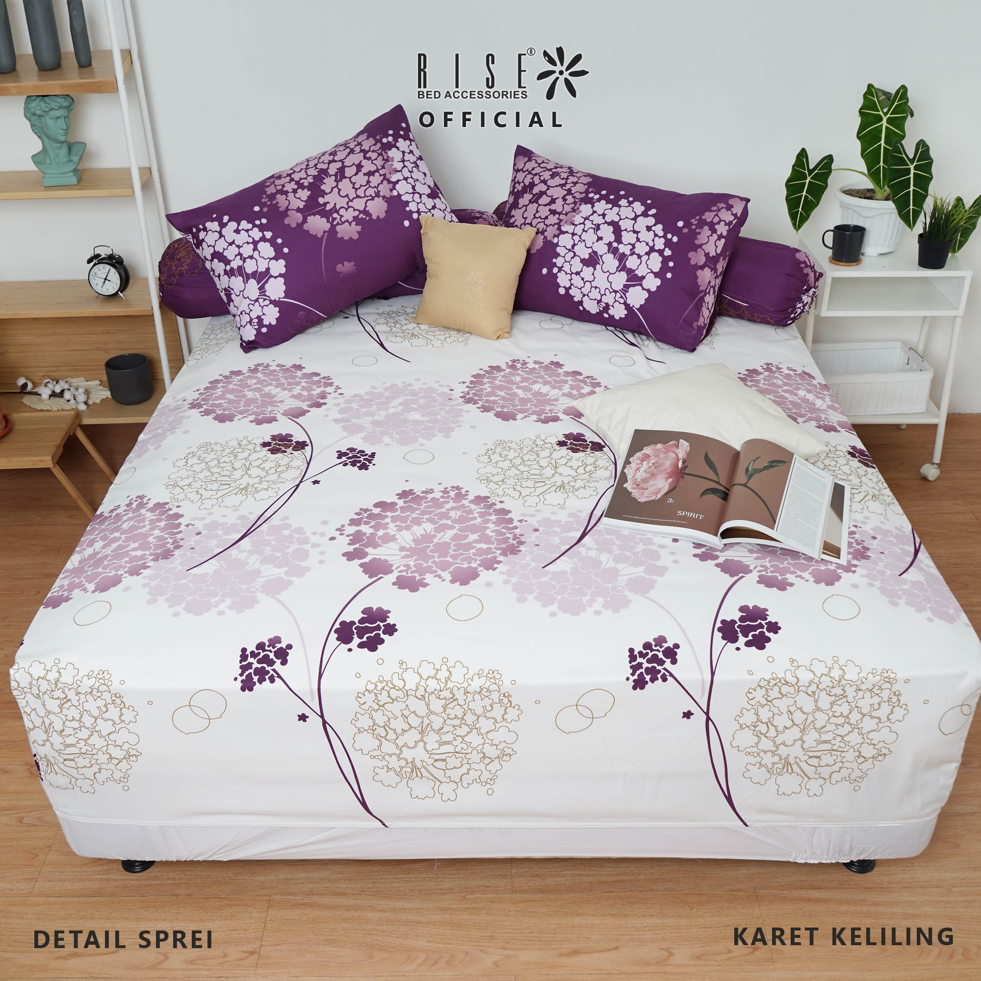 Set Sprei dan Bed Cover Conetta Micro Fiber 350TC - Image 4