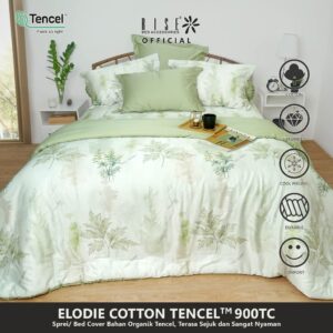 Rise Sprei  Bahan Cotton Tencel Motif Elodie