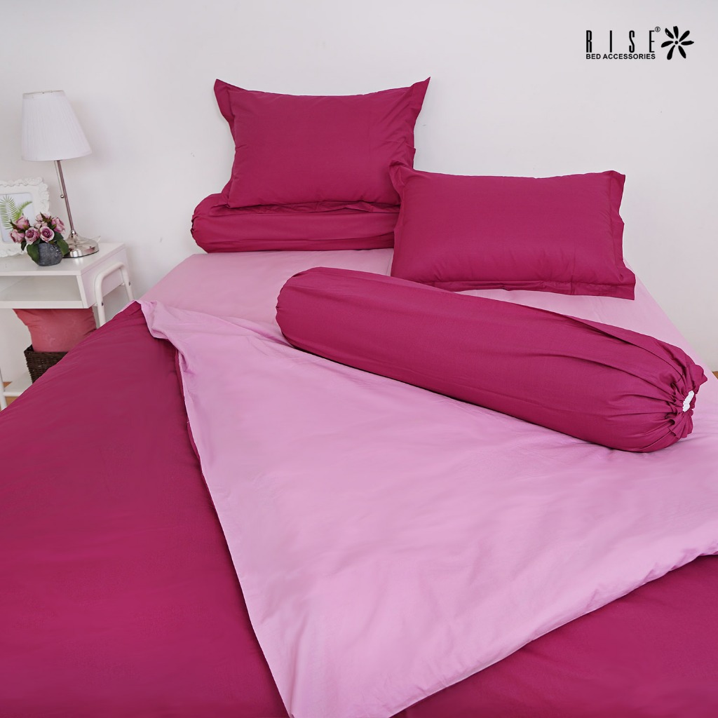 Rise Sprei set Bed Cover Polos Katun Satin 550TC Queen King - Image 9
