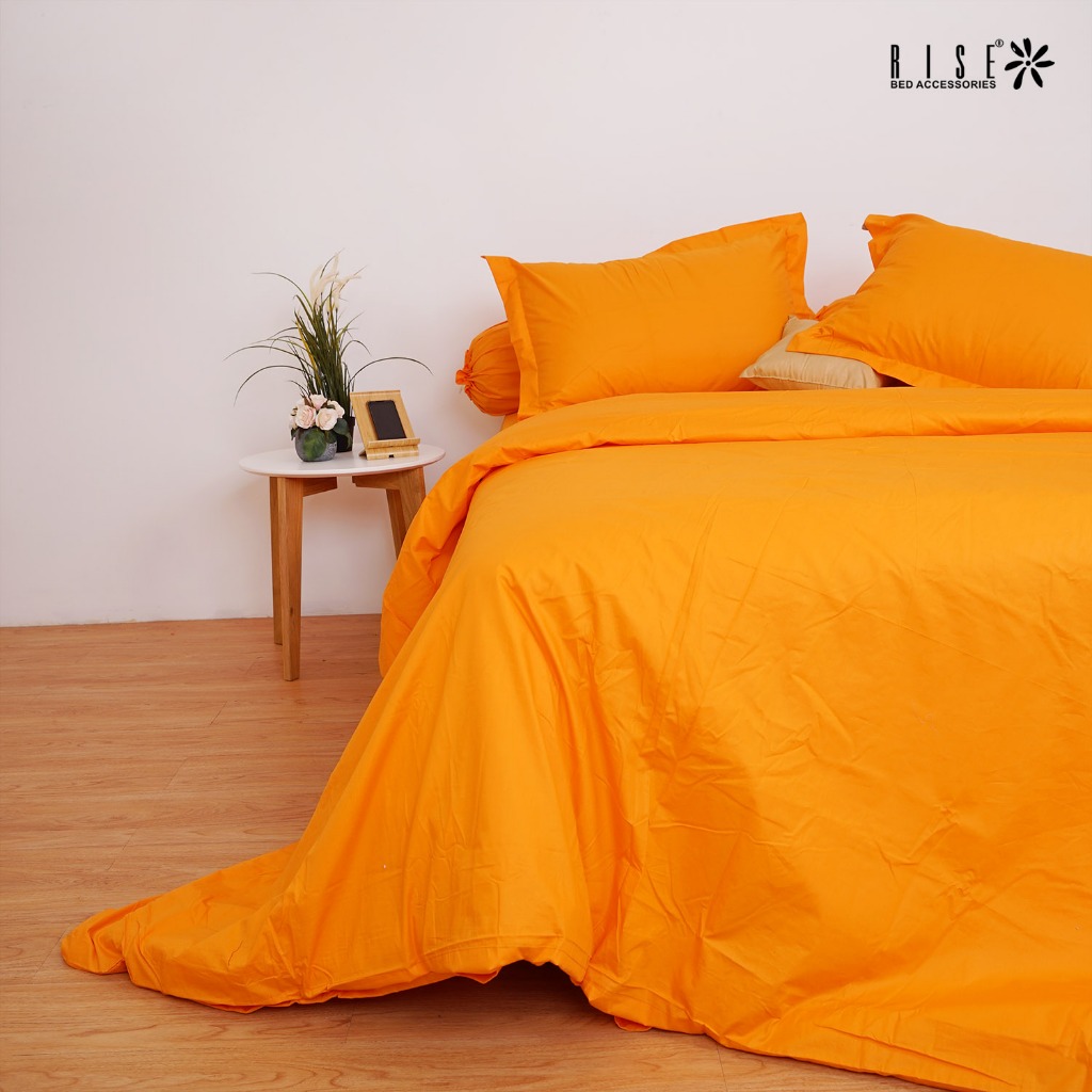 Rise Sprei set Bed Cover Polos Katun Satin 550TC Queen King - Image 7