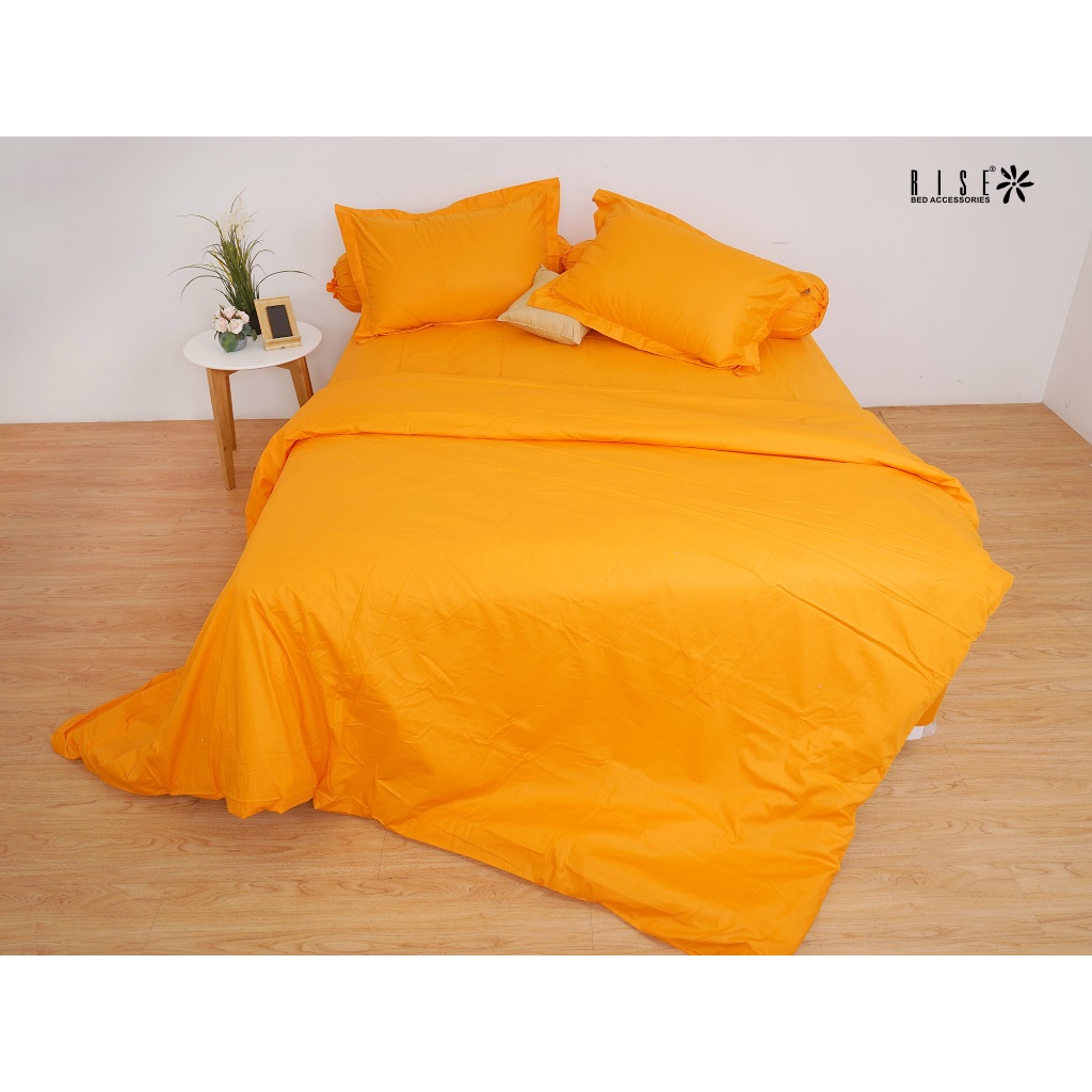 Rise Sprei set Bed Cover Polos Katun Satin 550TC Queen King - Image 6