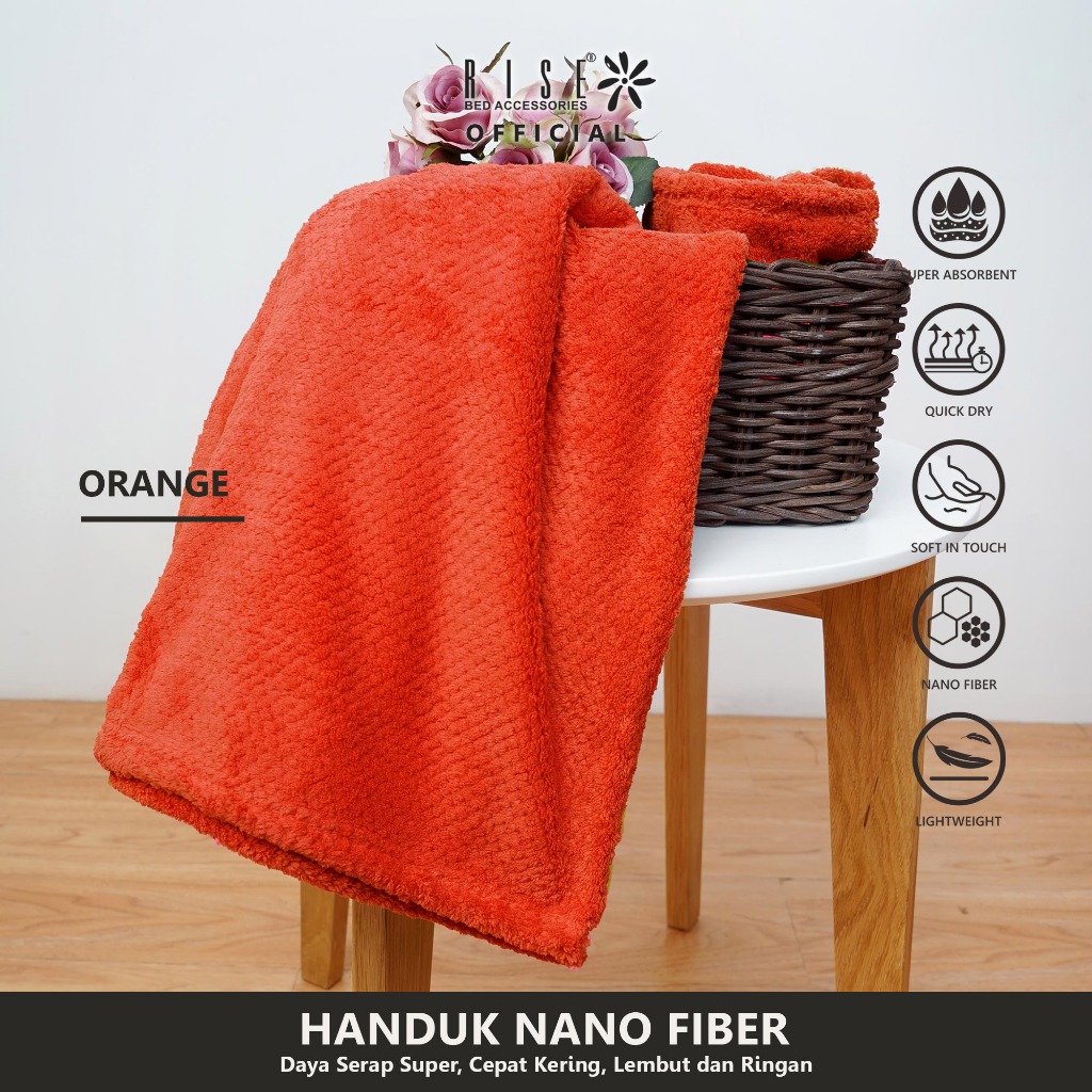 Rise Handuk Nano Fiber Jumbo Ukuran 80X155 - Image 6