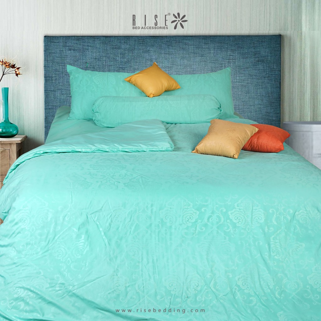 Sprei Set Bed Cover Microfiber Embossed Motif Sachie - Image 2