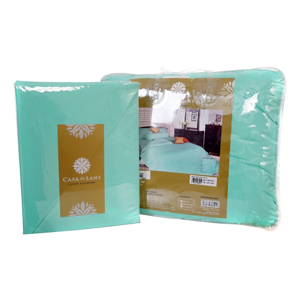 Sprei Set Bed Cover Microfiber Embossed Motif Sachie - Image 4