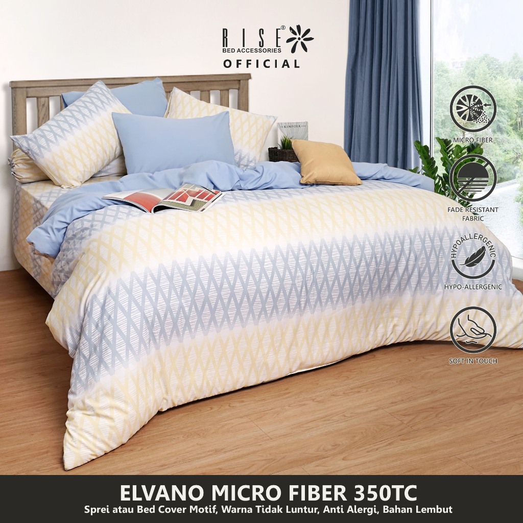 Rise Finezza Sprei Set Bedcover Microfiber 350TC Elvano - Image 2
