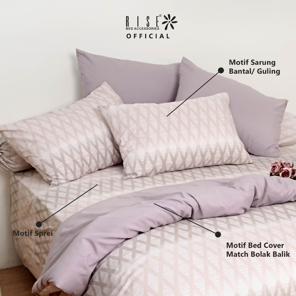 Rise Finezza Sprei Set Bedcover Microfiber 350TC Maliqa - Image 4