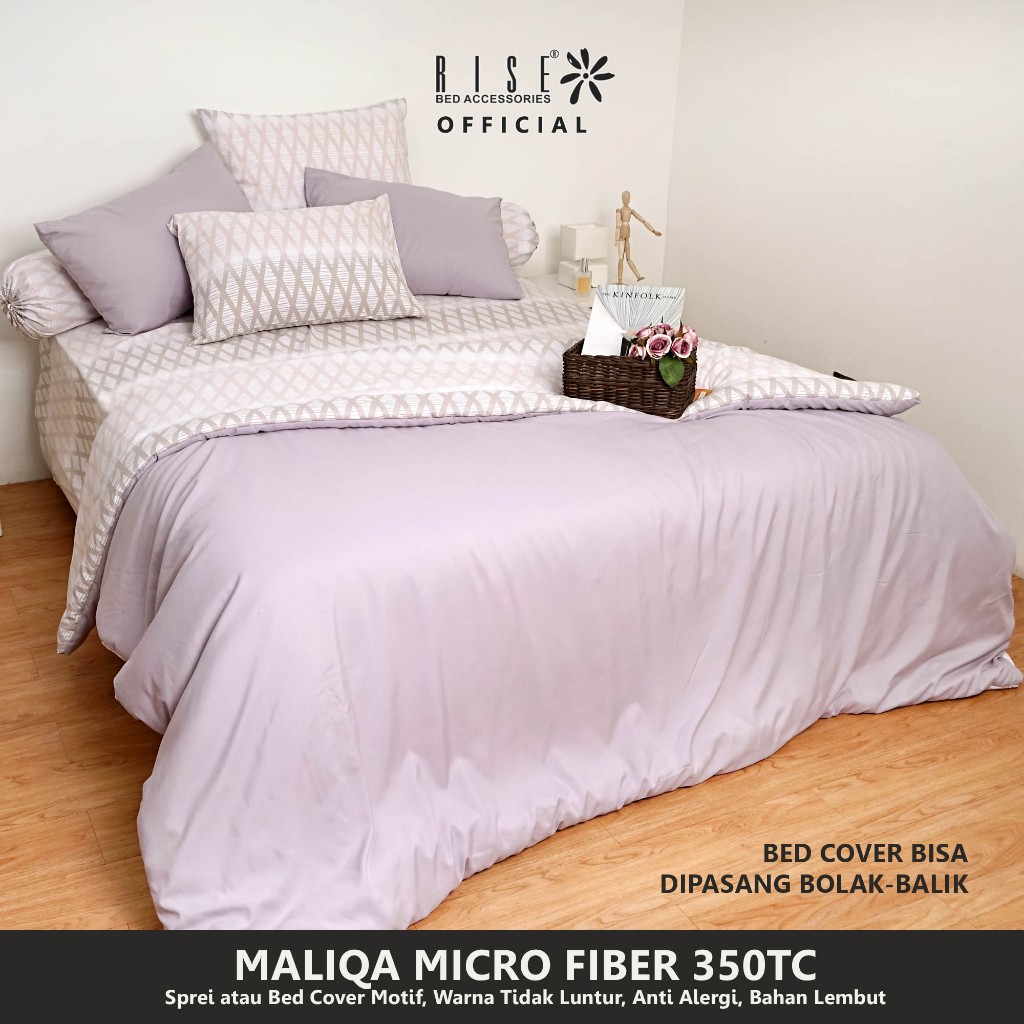 Rise Finezza Sprei Set Bedcover Microfiber 350TC Maliqa - Image 3