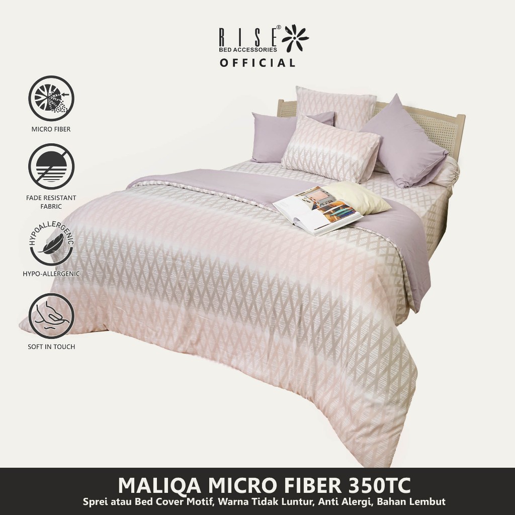 Rise Finezza Sprei Set Bedcover Microfiber 350TC Maliqa - Image 2