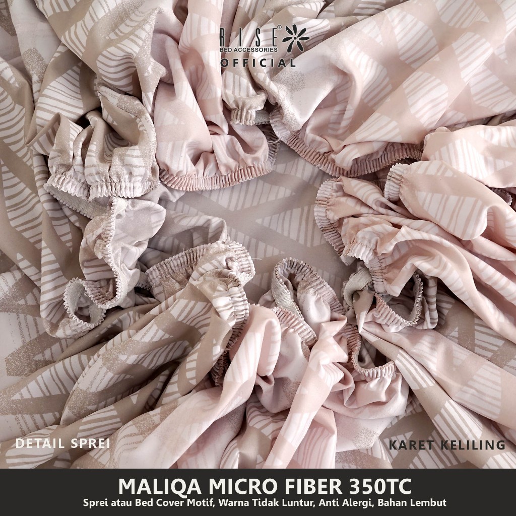 Rise Finezza Sprei Set Bedcover Microfiber 350TC Maliqa - Image 5