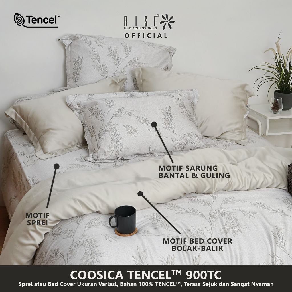 Rise Sprei Set TENCEL™ Lyocell 900 TC Motif Coosica - Image 4