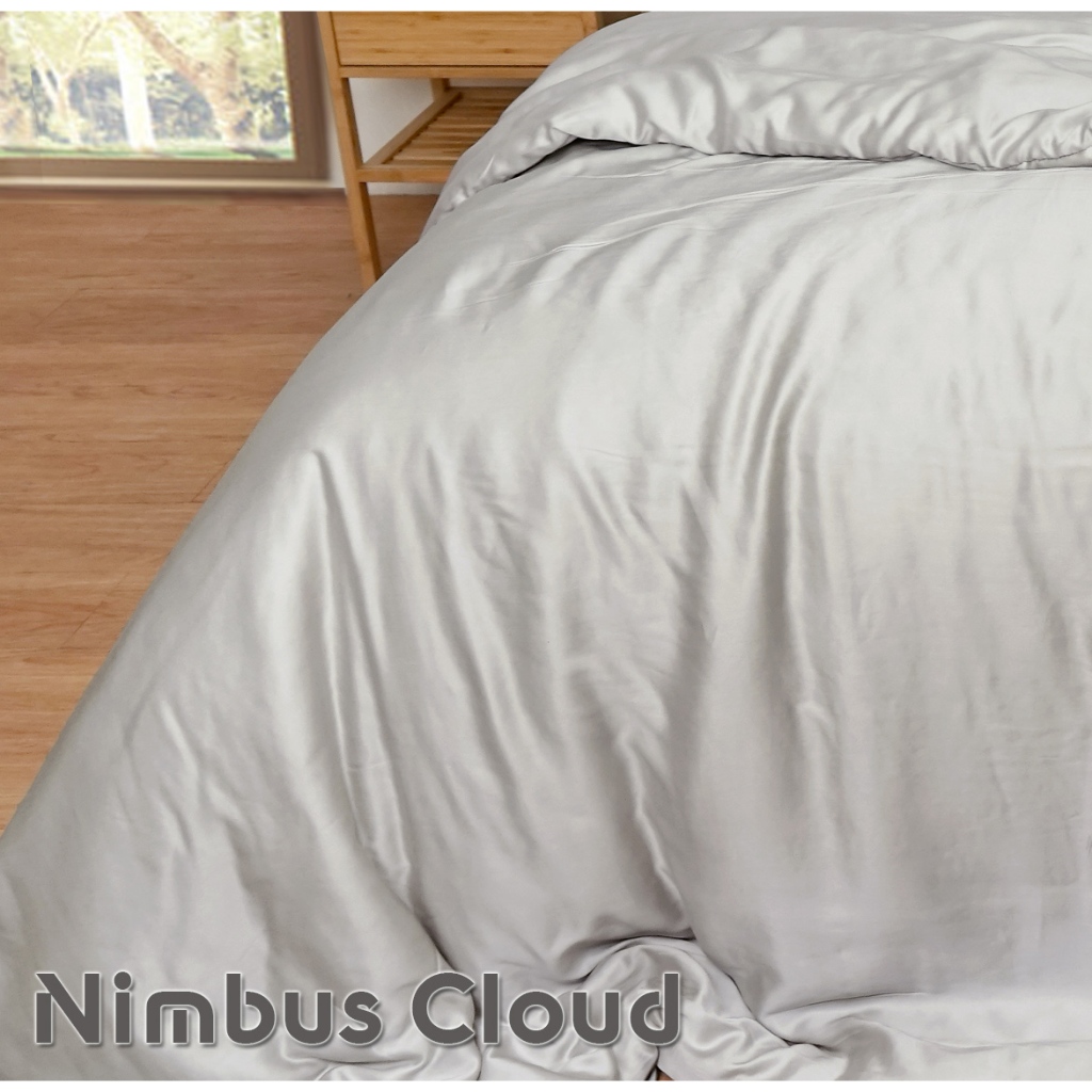 Rise Sprei Set Bed Cover Bahan TENCEL™ Lyocell 900TC Motif Nimbus Cloud - Image 3