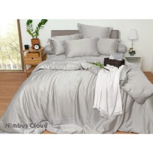 Rise Sprei Set Bed Cover Bahan TENCEL™ Lyocell 900TC Motif  Nimbus Cloud