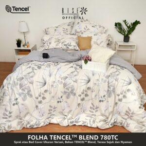 Rise Sprei Set Bed Cover Motif Folha Tencel Blend 780 TC