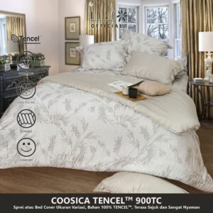 Rise Sprei Set Bed Cover Bahan TENCEL™ Lyocell 900TC Motif Coosica
