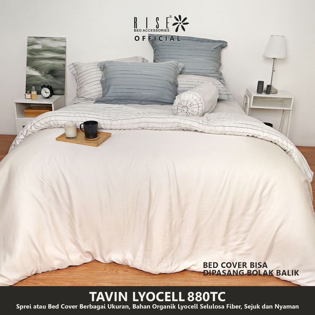 Rise Sprei Set Bed Cover Organic Lyocell Tavin 880TC - Image 2