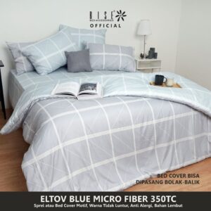 Rise Sprei  Microfiber 350TC Motif Eltov Blue