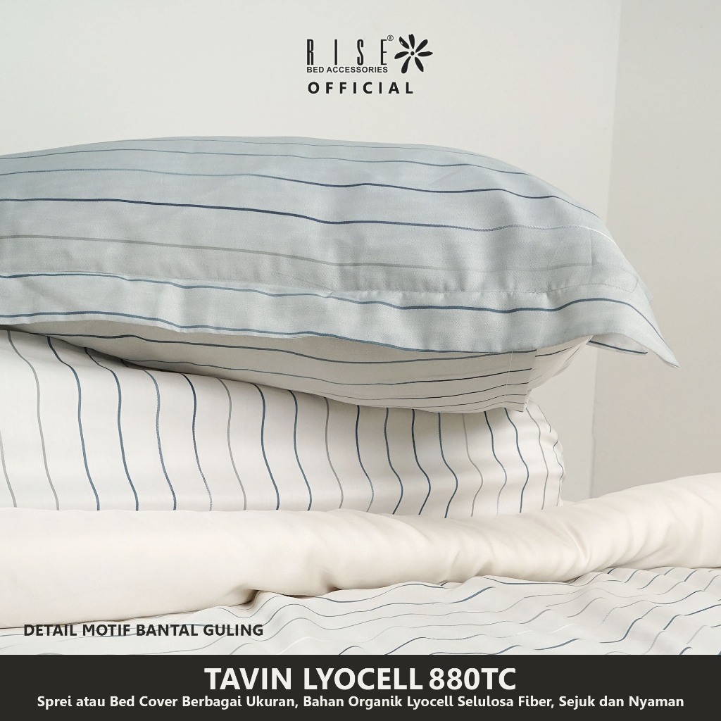 Rise Sprei Set Bed Cover Organic Lyocell Tavin 880TC - Image 5