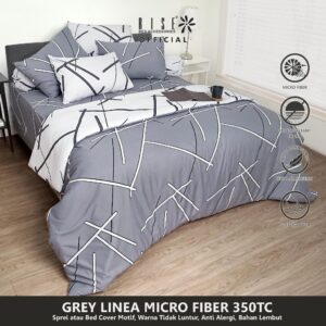 Rise Casa de Lane Sprei Microfiber 350TC Grey Linea