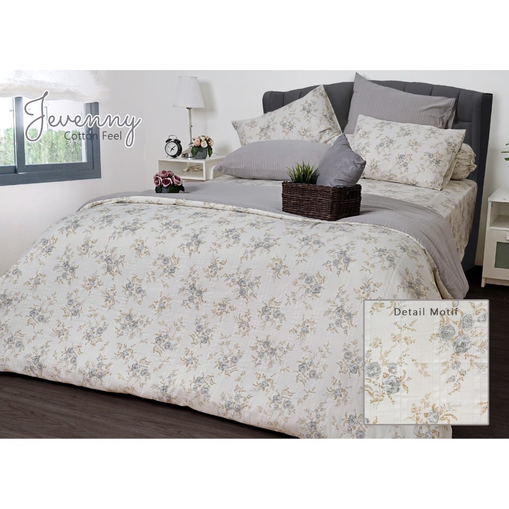 Rise Sprei Set Cotton Feel Motif Bunga Seona - Image 2
